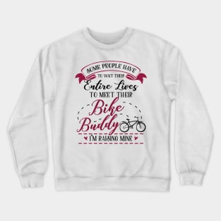 Bike Mom and Baby Matching T-shirts Gift Crewneck Sweatshirt